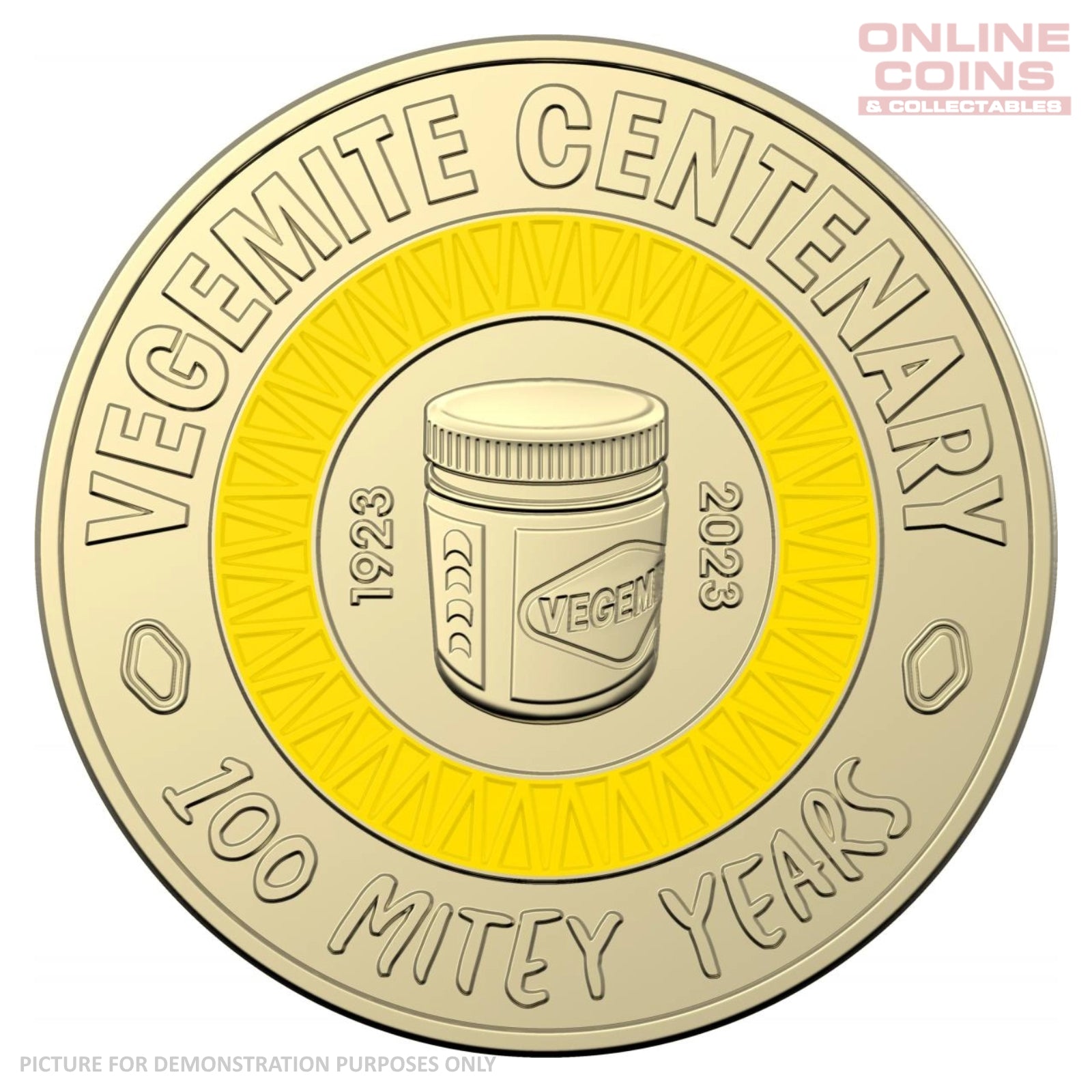 2023 Loose Circulated $2 Vegemite Loose Coin - YELLOW